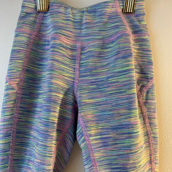 DANSKIN NOW Girl’s DriMore Multi-Color Athletic Leggings / Size: XS 4-5 - Picture 4 of 7